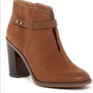 FRANCO SARTO Elvis Leather Bootie Brown 8.5